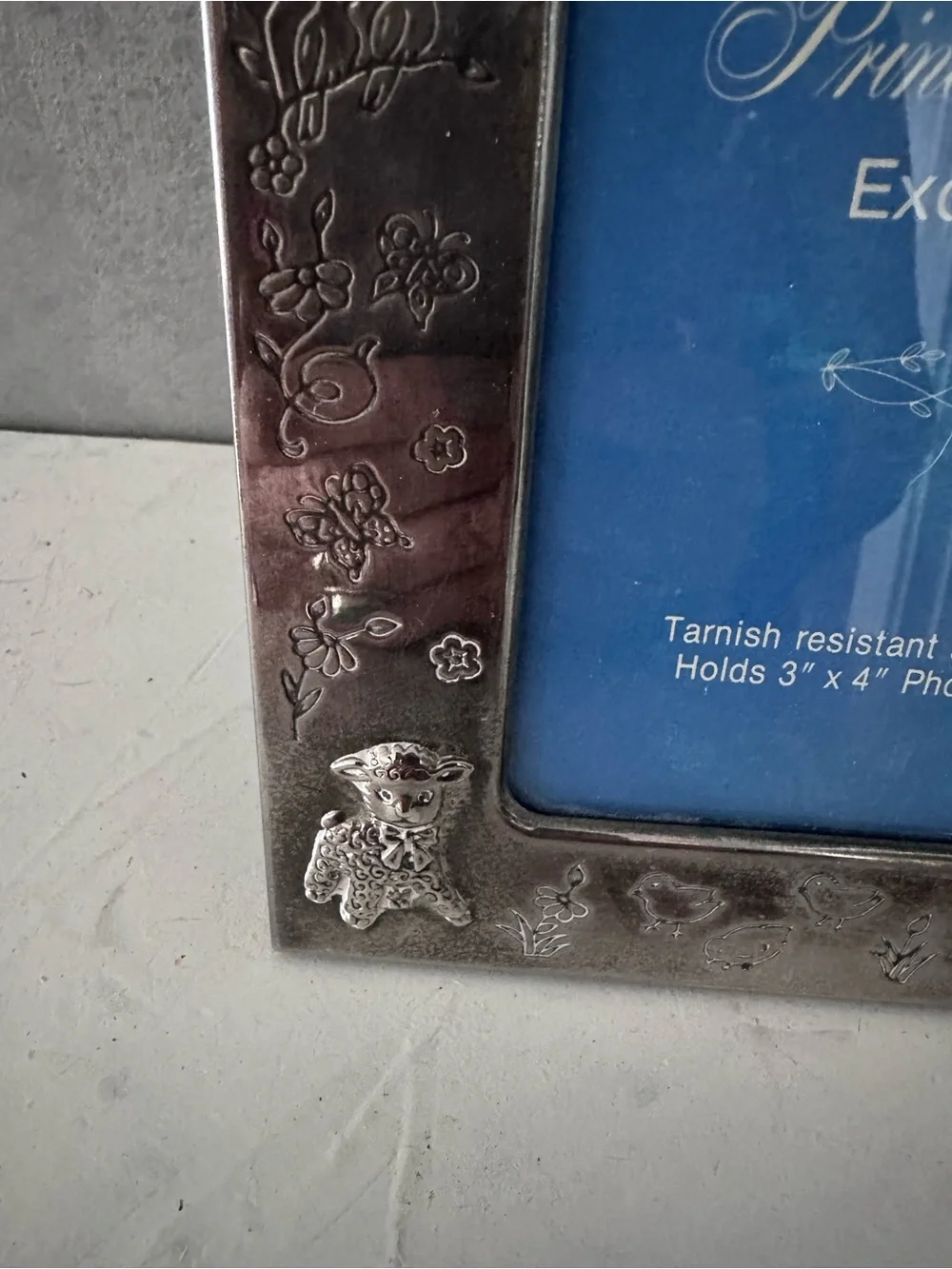 Princess House Silverplate PICTURE Frame FITS 3X4 MADE IN HONG KONG